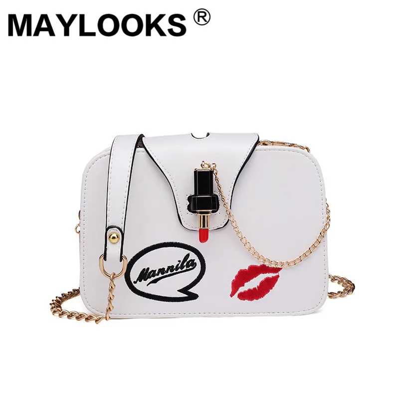 2019 new Japanese and Korean style single shoulder bag cute badge lipstick clip bag M-AS8265
2019 new Japanese and Korean style single shoulder bag cute badge lipstick clip bag M-AS8265