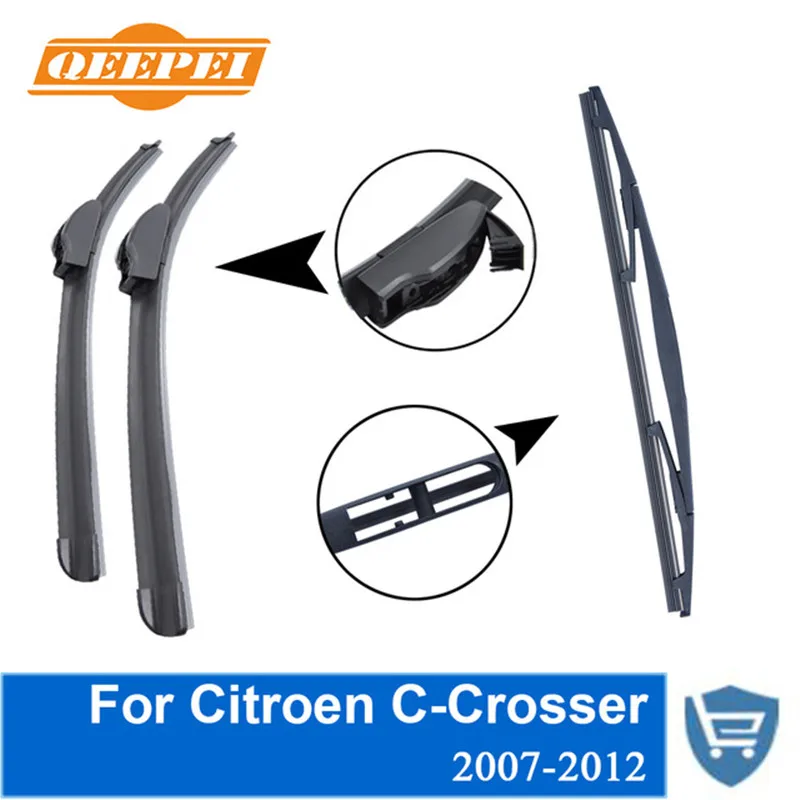 QEEPEI Front and Rear Wiper Blade no Arm For Citroen C-Crosser 2007-2012 High quality Natural Rubber windscreen 24''+21''
QEEPEI Front and Rear Wiper Blade no Arm For Citroen C-Crosser 2007-2012 High quality Natural Rubber windscreen 24''+21''