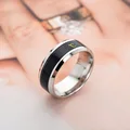 Temperature Ring Titanium Steel Mood Emotion Feeling Intelligent Temperature Sensitive Rings for Women Men Waterproof Jewelry
