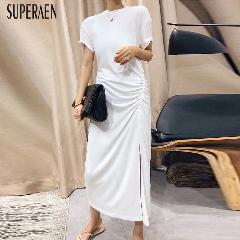 SuperAen Split Long Dress Women Summer 2019 New Solid Color Cotton Causal Ladies Dress Irregular Short Sleeve Women Clothing
SuperAen Split Long Dress Women Summer 2019 New Solid Color Cotton Causal Ladies Dress Irregular Short Sleeve Women Clothing