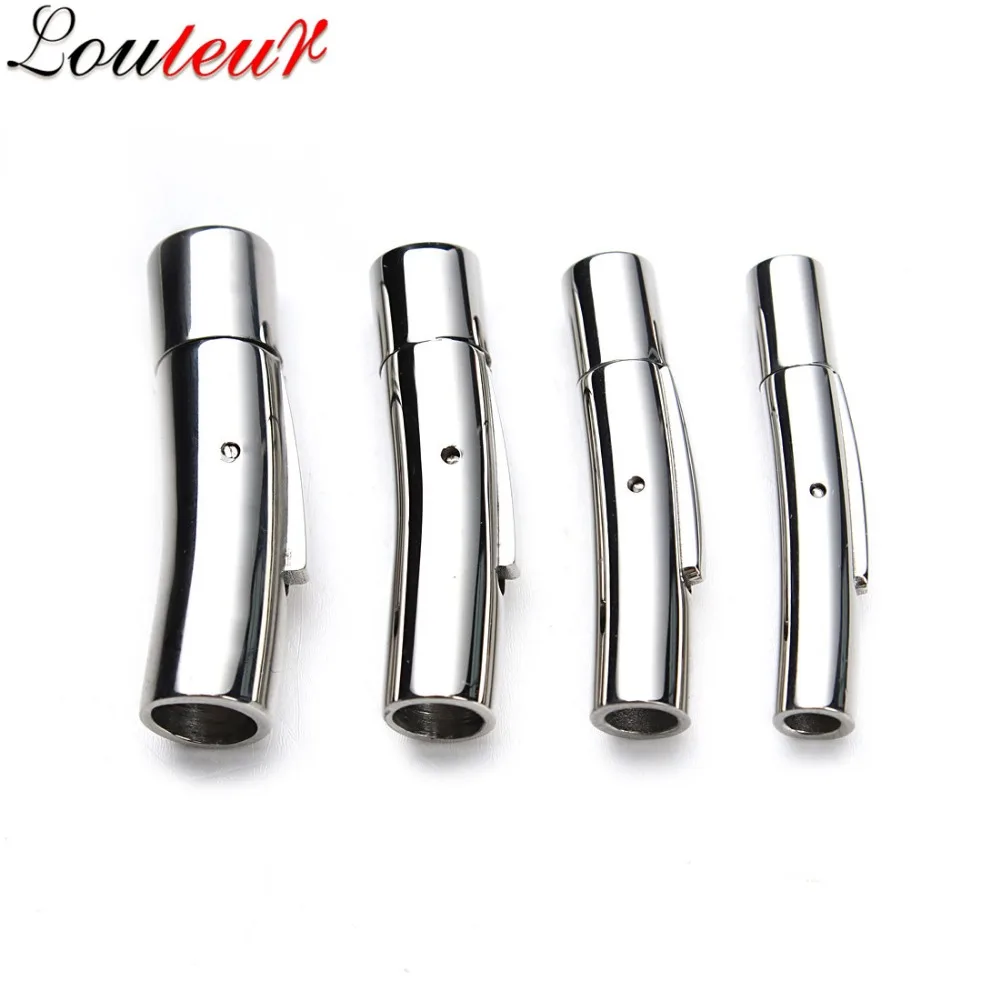 LOULEUR 1pc Stainless Steel Snap Clasps for Bracelet Jewelry Making Hole Size 12.5*3.5mm Leather Cord End Caps Connectors
LOULEUR 1pc Stainless Steel Snap Clasps for Bracelet Jewelry Making Hole Size 12.5*3.5mm Leather Cord End Caps Connectors