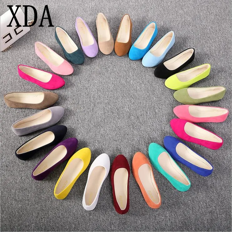 XDA Plus Size 35-43 Women Flats Slip on Flat Shoes Candy Color Woman Boat Shoes Black Loafers Faux Suede Ladies Ballet Flats
XDA Plus Size 35-43 Women Flats Slip on Flat Shoes Candy Color Woman Boat Shoes Black Loafers Faux Suede Ladies Ballet Flats