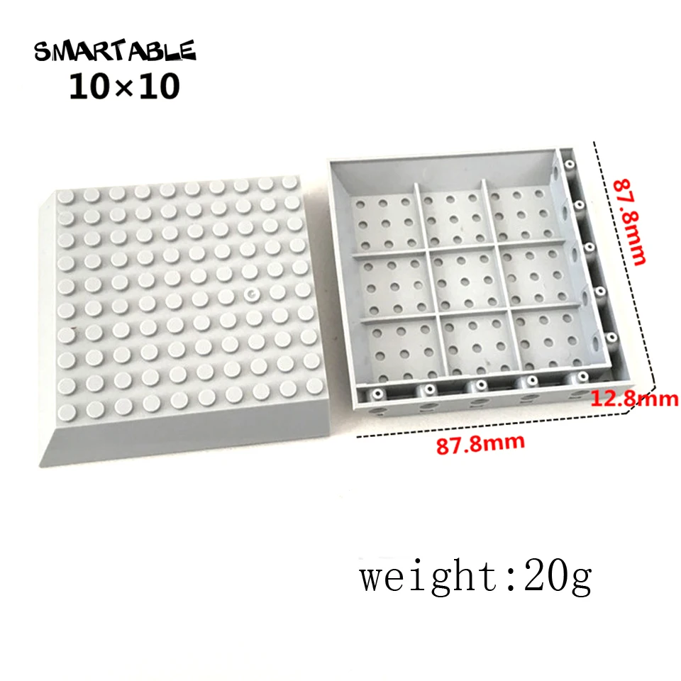Smartable 10X10 Thick Baseplates High Bricks Particles Small Building Blocks Parts DIY Toys Compatible Major Brands 4pcs/lot
Smartable 10X10 Thick Baseplates High Bricks Particles Small Building Blocks Parts DIY Toys Compatible Major Brands 4pcs/lot
