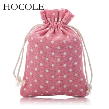 HOCOLE 5Pcs/Lot 10*14cm Handmade Flower Leaf Star Design Cloth Jewelry Bags Linen Drawstring Pouch Bag for Gift Christmas Candy
HOCOLE 5Pcs/Lot 10*14cm Handmade Flower Leaf Star Design Cloth Jewelry Bags Linen Drawstring Pouch Bag for Gift Christmas Candy