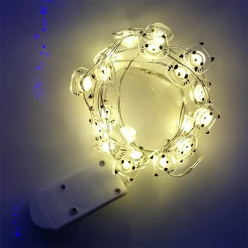 LED String Light Cartoon Cat Copper Wire LED Fairy Light Battery Operated Outdoor Wedding Party Decorations Lighting
LED String Light Cartoon Cat Copper Wire LED Fairy Light Battery Operated Outdoor Wedding Party Decorations Lighting