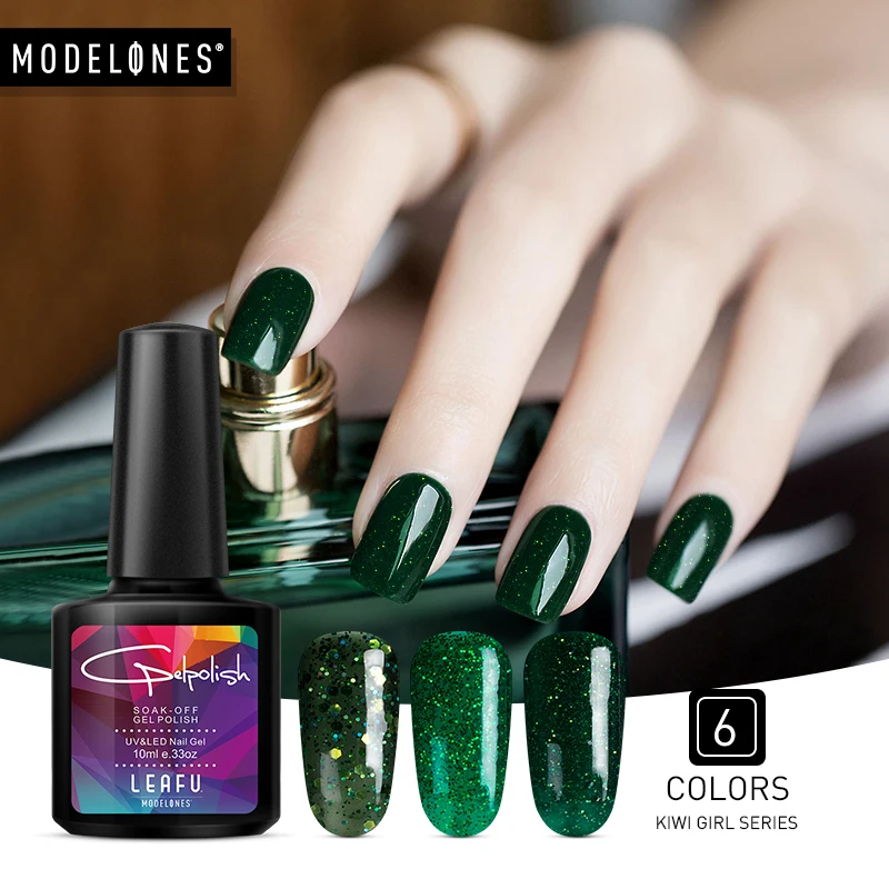 Modelones Nails Gel Polish Shining Green Color Series Semi Permanent Soak Off UV Nail Gel Polish Cured By UV Lamp Or Led Lamp
Modelones Nails Gel Polish Shining Green Color Series Semi Permanent Soak Off UV Nail Gel Polish Cured By UV Lamp Or Led Lamp