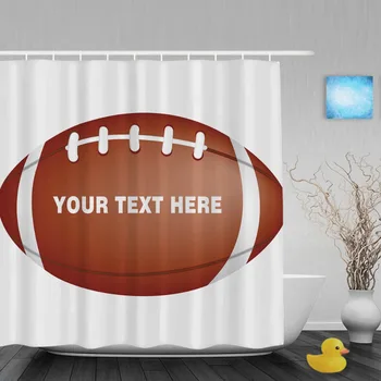 Personalize American Football Rugby Shower Curtain Custom Text Bathroom Shower Curtains Polyester Fabric With Hooks
Personalize American Football Rugby Shower Curtain Custom Text Bathroom Shower Curtains Polyester Fabric With Hooks