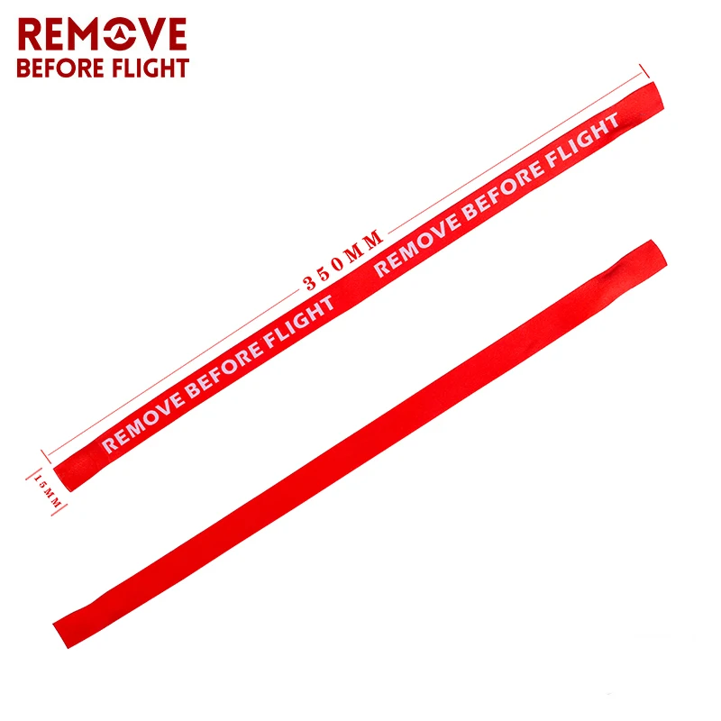1 шт. одноразовый красный браслет из полиэстера с надписью Remove Before Flight |