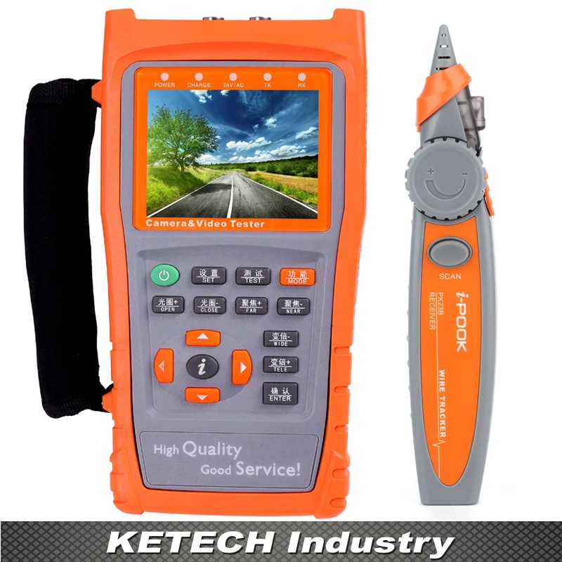 NEW 3.5" HD Handheld IP CCTV Camera Tester Monitor AHD CVBS PTZ UTP Cable Network Video Audio Test Receiver Wire Tracking RS485
NEW 3.5" HD Handheld IP CCTV Camera Tester Monitor AHD CVBS PTZ UTP Cable Network Video Audio Test Receiver Wire Tracking RS485