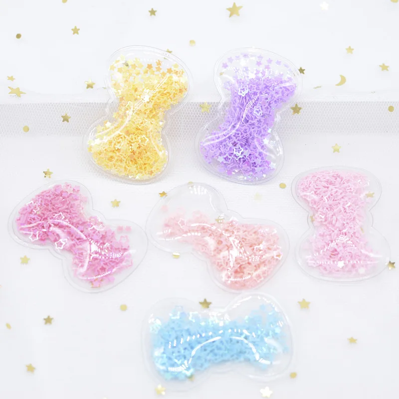 6Pcs 55*36mm Transparent Plastic Bow Tie with Colorful Sequins Inside Appliques DIY Accessories Craft Handmade Decoration H24
6Pcs 55*36mm Transparent Plastic Bow Tie with Colorful Sequins Inside Appliques DIY Accessories Craft Handmade Decoration H24