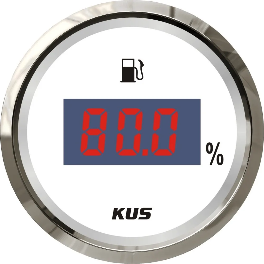 New KUS Universal 52mm Fuel Level Gauge Meter 0-190ohm Digital Waterproof Gauge for Car Truck Boat 12V/24V Fuel Level Senor
New KUS Universal 52mm Fuel Level Gauge Meter 0-190ohm Digital Waterproof Gauge for Car Truck Boat 12V/24V Fuel Level Senor