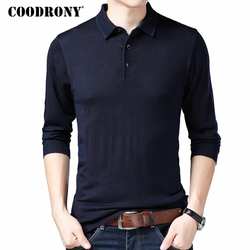 COODRONY Brand Sweater Men Turn-down Collar Knitwear Pull Homme Soft Wool Pullover Men 2019 Autumn Plus Size Mens Sweaters 91034
COODRONY Brand Sweater Men Turn-down Collar Knitwear Pull Homme Soft Wool Pullover Men 2019 Autumn Plus Size Mens Sweaters 91034