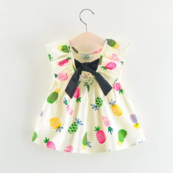lovely Infant Kid Baby Girls Dress Summer Clothes Fruit pineapple printing Children Open back bow cute Princess Dresses
lovely Infant Kid Baby Girls Dress Summer Clothes Fruit pineapple printing Children Open back bow cute Princess Dresses