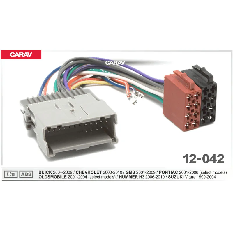 CARAV 12-042 ISO Radio Adapter for BUICK 2004-2009/CHEVROLET 2000-2010/SUZUKI Wiring Harness Connector Lead Loom Cable Plug
CARAV 12-042 ISO Radio Adapter for BUICK 2004-2009/CHEVROLET 2000-2010/SUZUKI Wiring Harness Connector Lead Loom Cable Plug