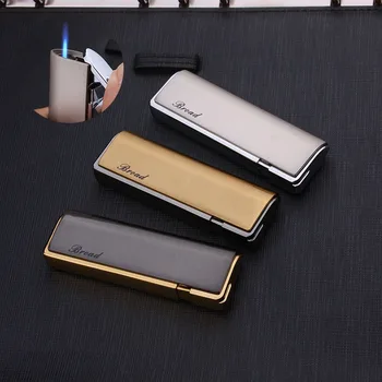 Long Strip Portable Ultra-thin Plating Metal Gas Lighter Inflatable Windproof Straight Cigarette Lighter
Long Strip Portable Ultra-thin Plating Metal Gas Lighter Inflatable Windproof Straight Cigarette Lighter