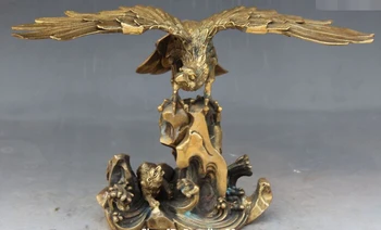 xd 002820 14" Chinese Fengshui Bronze Eagle Hawk Bear Xiong Da Peng Zhanchi Animal Statue
xd 002820 14" Chinese Fengshui Bronze Eagle Hawk Bear Xiong Da Peng Zhanchi Animal Statue