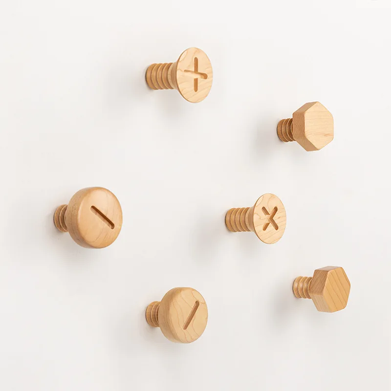 Nordic Ins Wooden Dot Hooks Screws Shape Wall Clothes Hanger Buttons Shape Coat Rack for Bag Home Decorative Clothes Rack
Nordic Ins Wooden Dot Hooks Screws Shape Wall Clothes Hanger Buttons Shape Coat Rack for Bag Home Decorative Clothes Rack