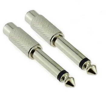 100pcs Nickel Jack 6.5mm turn Lotus Female Audio Connector, 6.5mm Male to Lotus Female Adapter Mixer Audio Adapter
100pcs Nickel Jack 6.5mm turn Lotus Female Audio Connector, 6.5mm Male to Lotus Female Adapter Mixer Audio Adapter