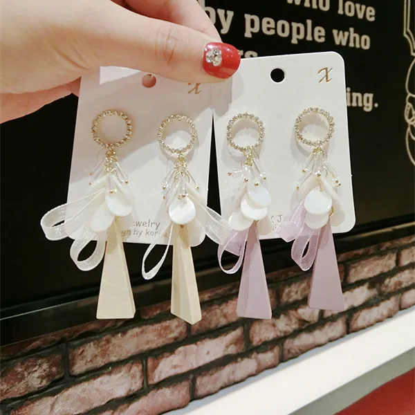 New Woman Drop Earring Cute Shell Geometric Wood Yard Bowknot Long Dangle Earrings Personality Accessories Fashion Jewelry
New Woman Drop Earring Cute Shell Geometric Wood Yard Bowknot Long Dangle Earrings Personality Accessories Fashion Jewelry