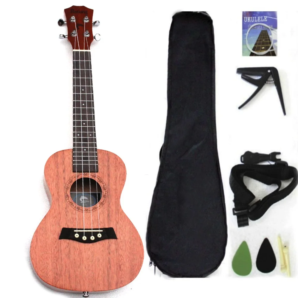 Ukulele Solid Top Mahogany With Ukulele Accessories With Gig Bag,Strap,Nylon String,Electric Tuner,Picks
Ukulele Solid Top Mahogany With Ukulele Accessories With Gig Bag,Strap,Nylon String,Electric Tuner,Picks