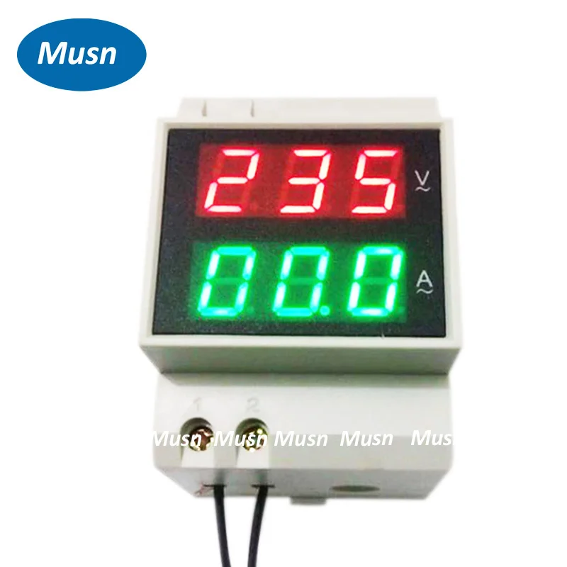 Din rail Dual Voltage meter and current meter Din-rail voltmeter ammeter range AC 200-450V 0.1-99.9A
Din rail Dual Voltage meter and current meter Din-rail voltmeter ammeter range AC 200-450V 0.1-99.9A