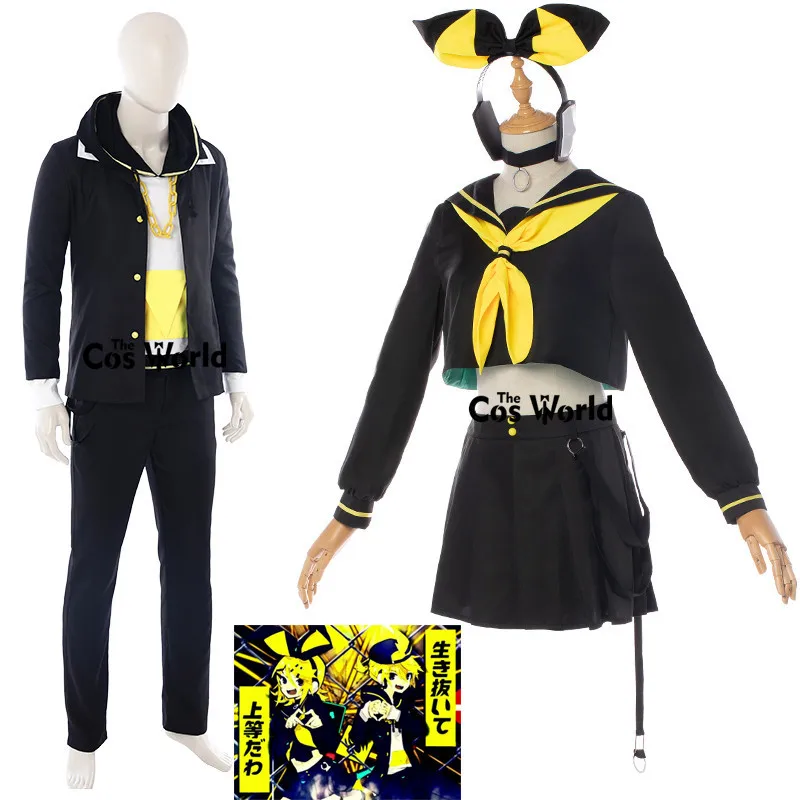 2018 Vocaloid MAGICAL MIRAI 10th Anniversary Live Vocal Concert Kagamine Len Rin Sailor Suit Tops Dress Uniform Cosplay Costumes 
2018 Vocaloid MAGICAL MIRAI 10th Anniversary Live Vocal Concert Kagamine Len Rin Sailor Suit Tops Dress Uniform Cosplay Costumes
