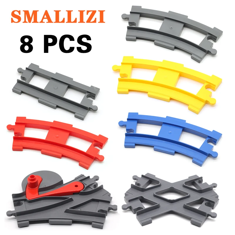 Track Building Blocks Compatible With Duplo Train Track Crossover Parts Railway Switch Accessories Bricks set Toys For Kid Gifts
Track Building Blocks Compatible With Duplo Train Track Crossover Parts Railway Switch Accessories Bricks set Toys For Kid Gifts