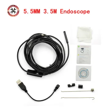 3.5m Waterproof Endoscope Mini HD Camera Snake Tube 5.5 mm Lens Rigid Cable USB Inspection LED Borescopefor Android Phone PC
3.5m Waterproof Endoscope Mini HD Camera Snake Tube 5.5 mm Lens Rigid Cable USB Inspection LED Borescopefor Android Phone PC