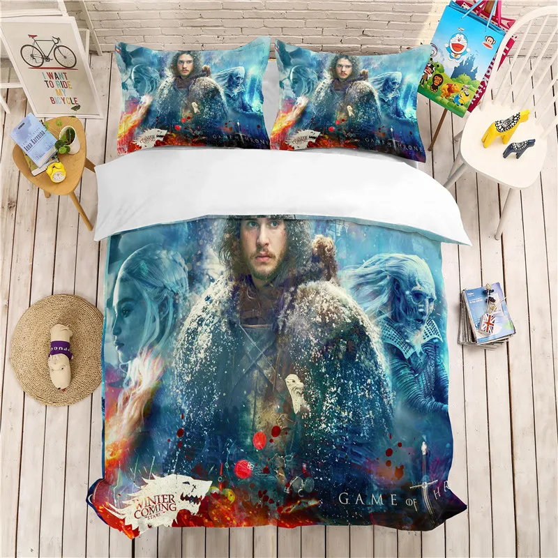 3D print Bedding set two Game of Thrones kids'/friends' gift, Duvet cover set Home Textiles.king/twin/full/queen
3D print Bedding set two Game of Thrones kids'/friends' gift, Duvet cover set Home Textiles.king/twin/full/queen