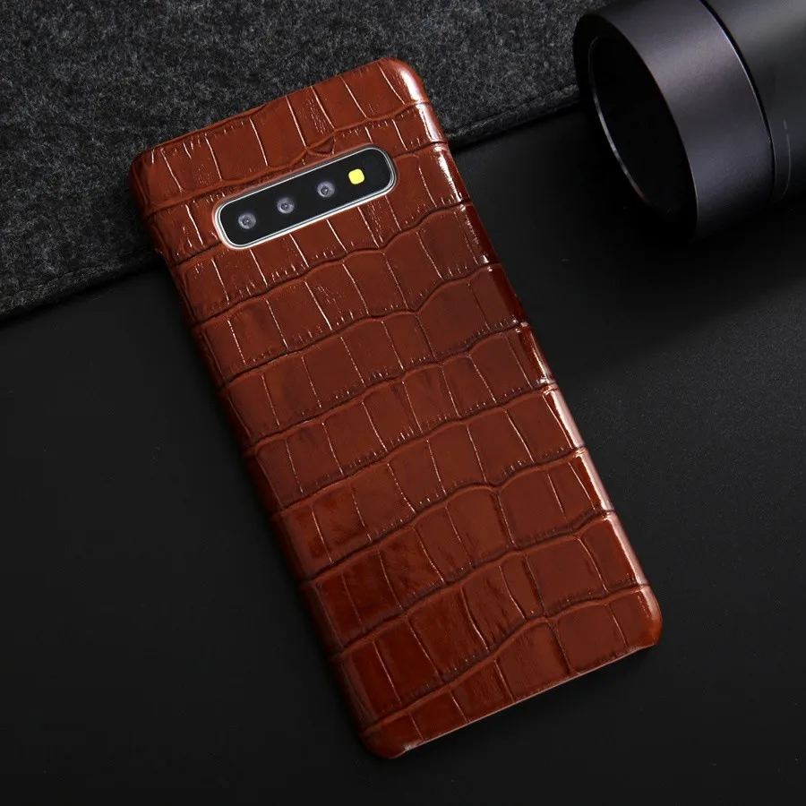 Crocodile Grain 100% Genuine Leather Back Cover Case for Samsung Galaxy S9 S10 Plus Note 8 Note 9 Classic Real Cow Leather Case
Crocodile Grain 100% Genuine Leather Back Cover Case for Samsung Galaxy S9 S10 Plus Note 8 Note 9 Classic Real Cow Leather Case