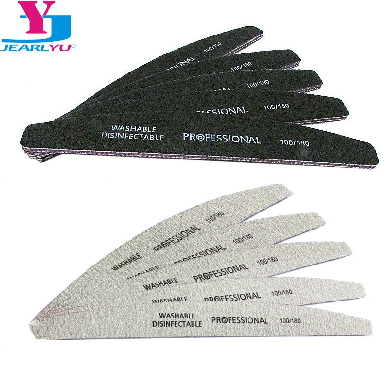 Nail Art Sanding File 100/180 Grit Moon Style Professional Polish Nail Files Washable Double-Side Emery Board Gary or Black
Nail Art Sanding File 100/180 Grit Moon Style Professional Polish Nail Files Washable Double-Side Emery Board Gary or Black