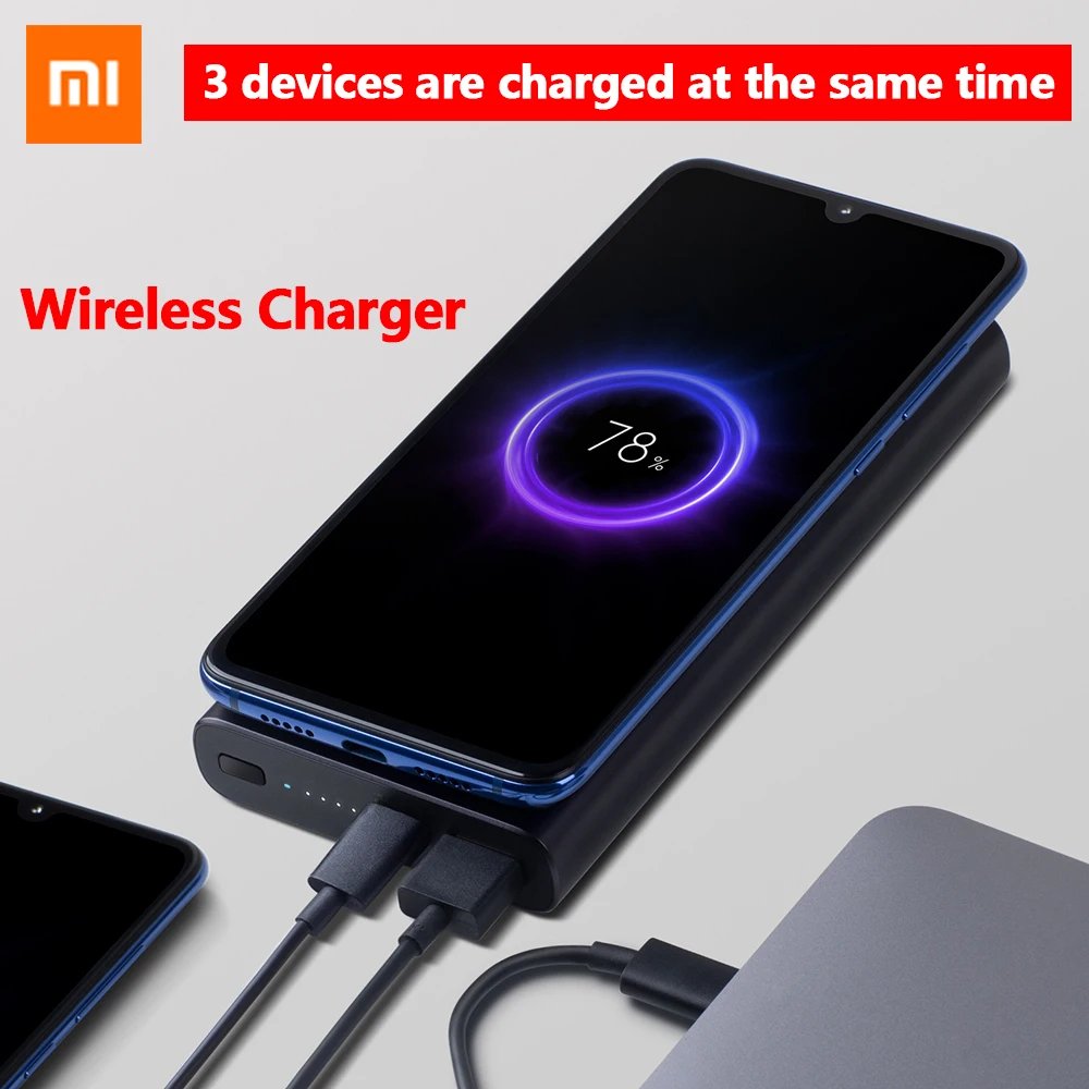 Original Xiaomi Wireless Power Bank 10000mAh Qi Fast Wireless Charger USB Type C Mi Powerbank Portable Charging Power bank
Original Xiaomi Wireless Power Bank 10000mAh Qi Fast Wireless Charger USB Type C Mi Powerbank Portable Charging Power bank