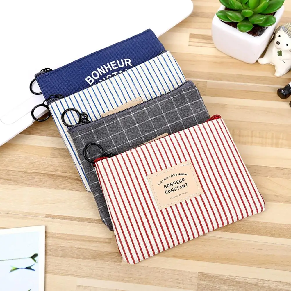 Fashion Canvas Women Coin Purse Mini Wallet Pouch Grid Stripe Storage Bag Card Holder Purse woman zipper purse coin bag
Fashion Canvas Women Coin Purse Mini Wallet Pouch Grid Stripe Storage Bag Card Holder Purse woman zipper purse coin bag