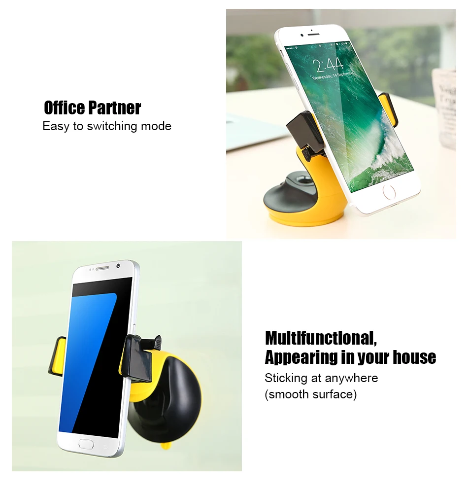 FLOVEME Automatic Lock Adsorption Car Phone Holder For iPhone Samsung Galaxy Xiaomi LG Swan Design Vehicle Mounted Holder Stand (7)