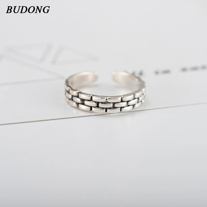 BUDONG Vintage Real 100% 925 Sterling Silver Stackable Ring Finger Rings for Women Sterling Silver Wedding Party Jewelry XURT040
BUDONG Vintage Real 100% 925 Sterling Silver Stackable Ring Finger Rings for Women Sterling Silver Wedding Party Jewelry XURT040