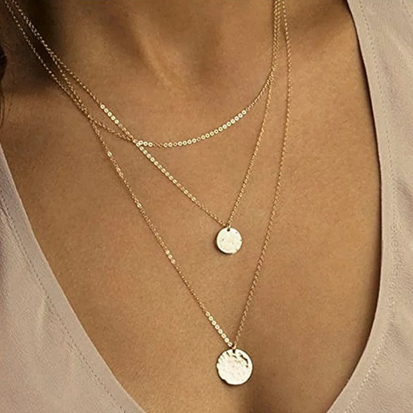 New Boho Shell Coin Sequins Pendant Necklace for Women Chain Multilayer Chocker Necklace Collares Female Bride Jewelry Gift
New Boho Shell Coin Sequins Pendant Necklace for Women Chain Multilayer Chocker Necklace Collares Female Bride Jewelry Gift