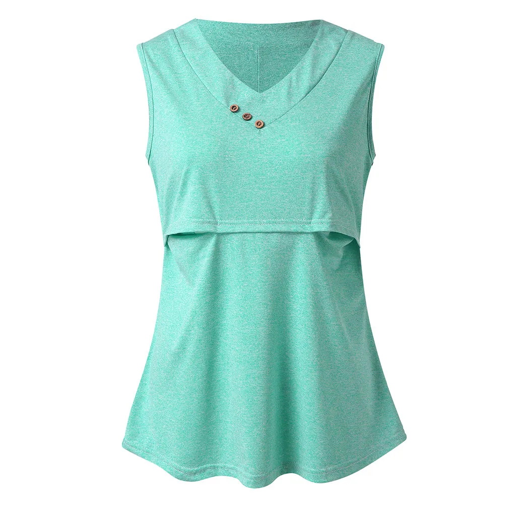Women Maternity Casual Breastfeeding Clothes Plus Size Solid Sleeveless Nursing Vest Top Casual Breastfeeding Pregnant T-Shirt
Women Maternity Casual Breastfeeding Clothes Plus Size Solid Sleeveless Nursing Vest Top Casual Breastfeeding Pregnant T-Shirt