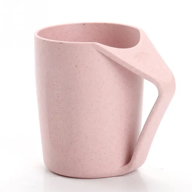 

400ML Water Cup Mugs Eco Friendly Wheat Straw Tooth Brush Holder Home Unbreakable Mug Tea Coffee Milk Cup Rinsing Mug