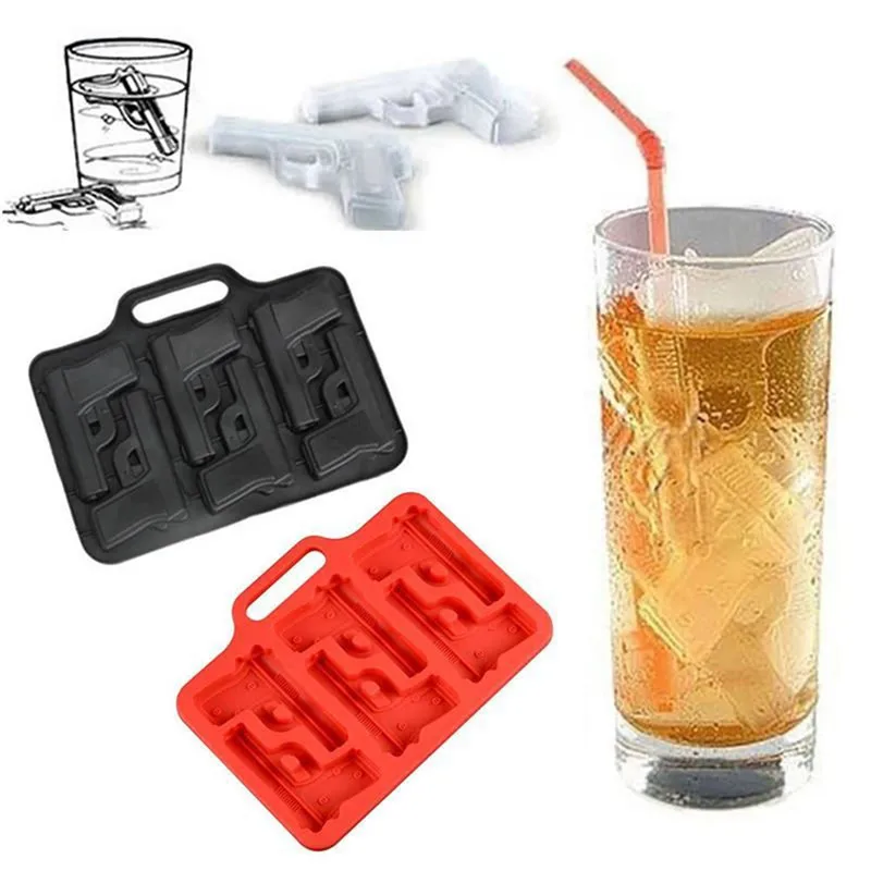 3d clear silicone pistol ice ball mold gun ice cream cube maker molds popsicle sphere lolly tray bar barware tools
3d clear silicone pistol ice ball mold gun ice cream cube maker molds popsicle sphere lolly tray bar barware tools