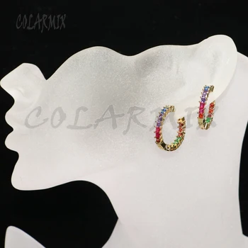 6Pairs Wholesale Rainbow color zircon earrings Crystal earrings zircon jewelry earrings simple earrings Gift for lady 5573
6Pairs Wholesale Rainbow color zircon earrings Crystal earrings zircon jewelry earrings simple earrings Gift for lady 5573