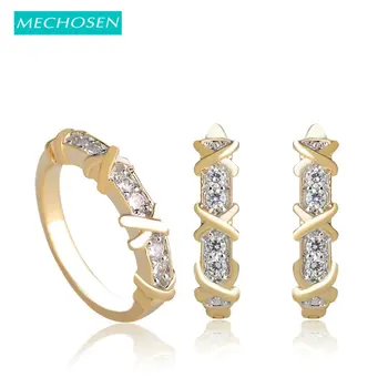 MECHOSEN Gorgeous Elegant OL Design Earrings Ring Jewelry Sets Cubic Zirconia Women Aretes Letter Ring Women Decoration bijoux
MECHOSEN Gorgeous Elegant OL Design Earrings Ring Jewelry Sets Cubic Zirconia Women Aretes Letter Ring Women Decoration bijoux