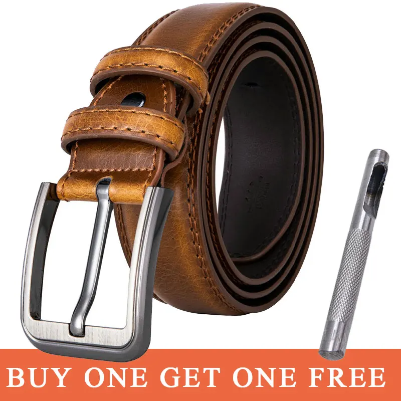 Hi-Tie Dropship Men Leather Belt Pin Buckle Belt Brown Color Male Brand Belt Strap For Men Cummerbunds ceinture homme ZG-1008
Hi-Tie Dropship Men Leather Belt Pin Buckle Belt Brown Color Male Brand Belt Strap For Men Cummerbunds ceinture homme ZG-1008