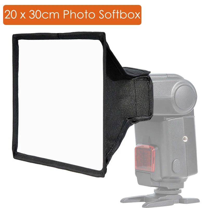 20cm x 30cm Universal Flash Foldable Softbox Diffuser Speedlite Soft Box for Canon Nikon Sony Yongnuo YN560IV Godox V860II
20cm x 30cm Universal Flash Foldable Softbox Diffuser Speedlite Soft Box for Canon Nikon Sony Yongnuo YN560IV Godox V860II