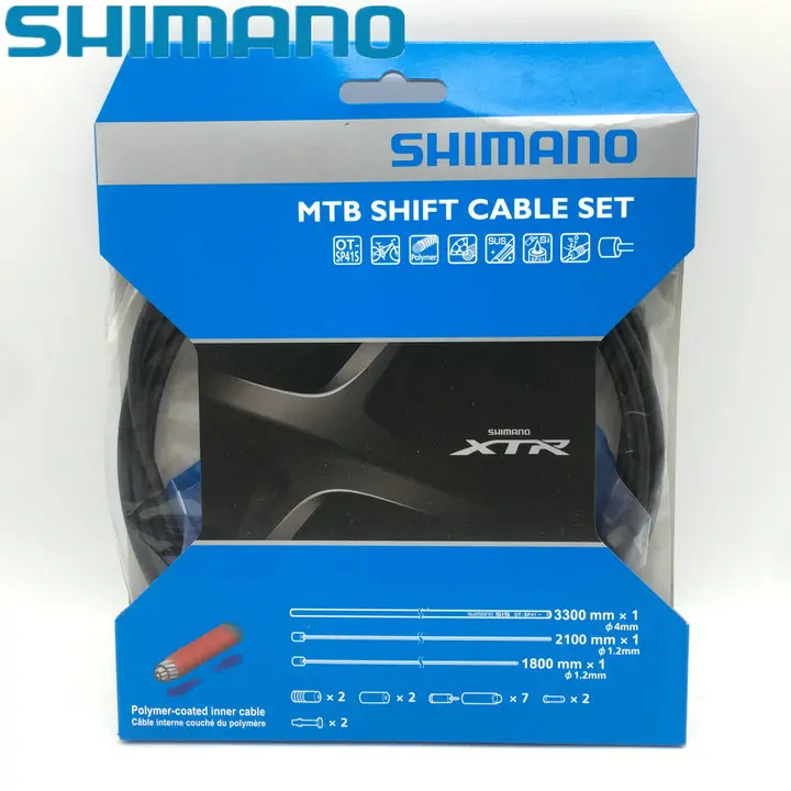 SHIMANO XTR Ciclismo Cycling MTB Shift Cable Set Black 3300mm*1Transmission Line Group /3000mm*1 Inner Line Bike Accessories
SHIMANO XTR Ciclismo Cycling MTB Shift Cable Set Black 3300mm*1Transmission Line Group /3000mm*1 Inner Line Bike Accessories