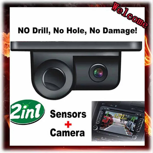 New 2 in 1 LED Sound Alarm Car Reverse Backup Video Parking Sensor Radar System with CCD Rear View Parking Camera,Free Shipping
New 2 in 1 LED Sound Alarm Car Reverse Backup Video Parking Sensor Radar System with CCD Rear View Parking Camera,Free Shipping
