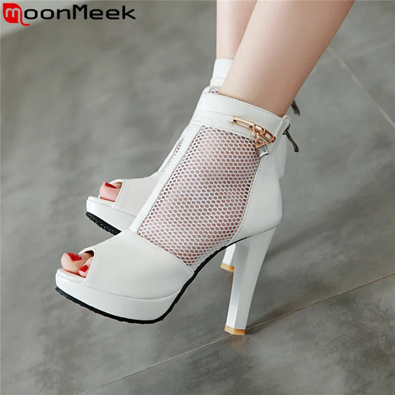 MoonMeek big size 34-43 new summer boots peep tpe zip ladies prom shoes super high heels sandals platform women ankle boots 2019
MoonMeek big size 34-43 new summer boots peep tpe zip ladies prom shoes super high heels sandals platform women ankle boots 2019