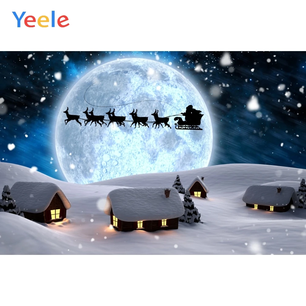 Yeele Christmas Photocall Santa Claus Carriage House Snow Moon Photography Backgrounds Photographic Backdrops for Photo Studio
Yeele Christmas Photocall Santa Claus Carriage House Snow Moon Photography Backgrounds Photographic Backdrops for Photo Studio