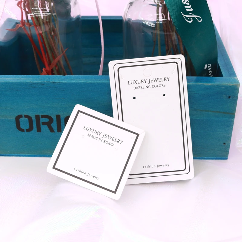5*5cm & 5*8.3cm spot jewelry earrings necklace card packaging accessories manual DIY jewelry card customized logo 100 pieces
5*5cm & 5*8.3cm spot jewelry earrings necklace card packaging accessories manual DIY jewelry card customized logo 100 pieces