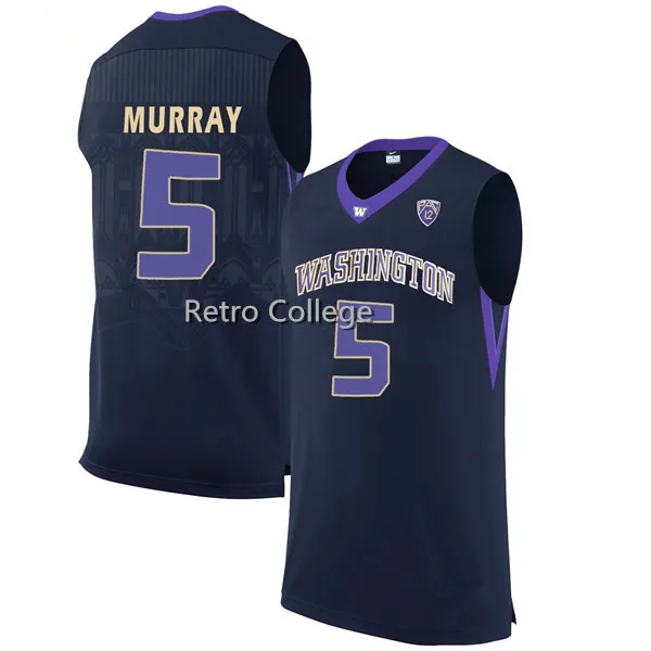 Washington Huskies #5 Dejounte Murray Retro throwback stitched embroidery basketball jerseys Customize any number and name
Washington Huskies #5 Dejounte Murray Retro throwback stitched embroidery basketball jerseys Customize any number and name