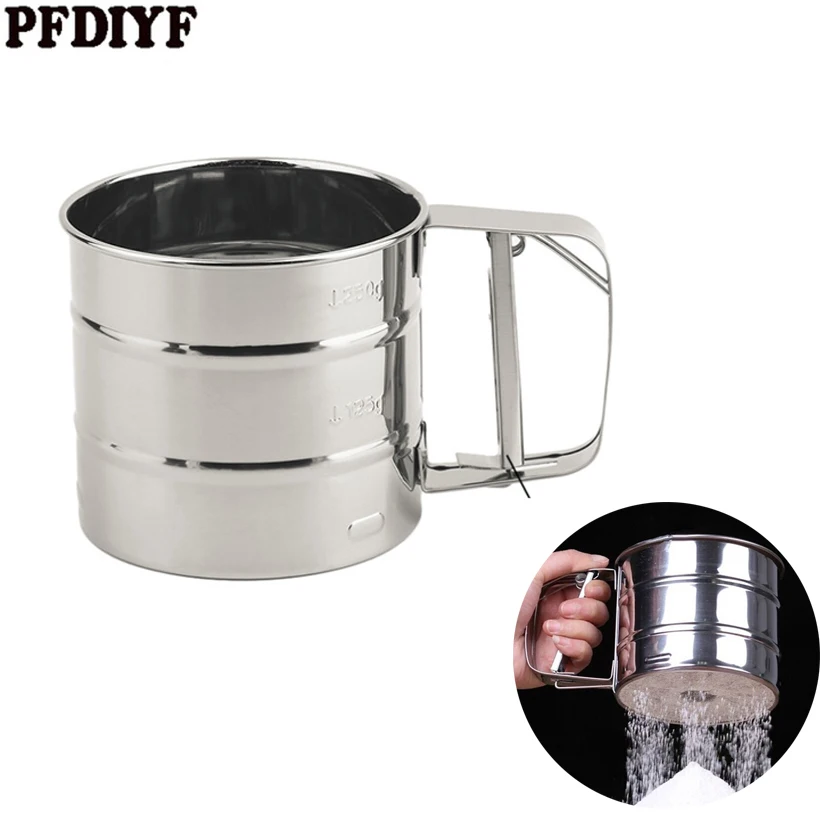 Stainless Steel hand-held fine mesh Silver Net Sifting Strainer Cupulate Flour Mesh Cake Baking Powdered Sugar Filter Mesh tool
Stainless Steel hand-held fine mesh Silver Net Sifting Strainer Cupulate Flour Mesh Cake Baking Powdered Sugar Filter Mesh tool